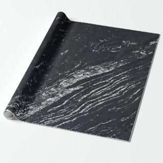 Black Navy Silver Gray Carrara Marble Stone