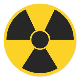 Black Nuke Classic Round Sticker