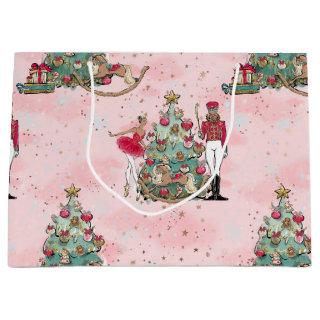 Black Nutcracker Ballet Christmas Bag