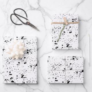 Black Paint Splatter Pattern  Sheets