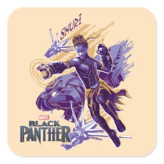Black Panther | Shuri With Dragonflyers Square Sticker