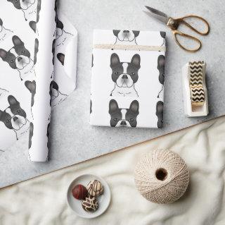 Black Piebald French Bulldog / Frenchie Pattern