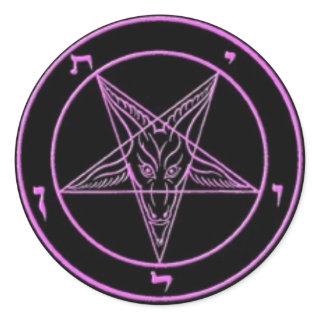 Black/Pink Baphomet Stickers