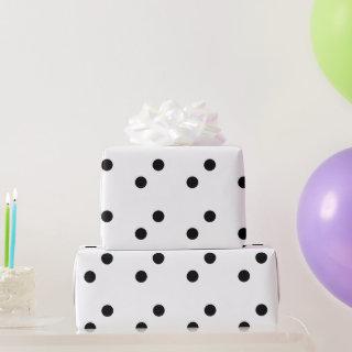 Black Polka Dots White Custom Color Holiday 2023