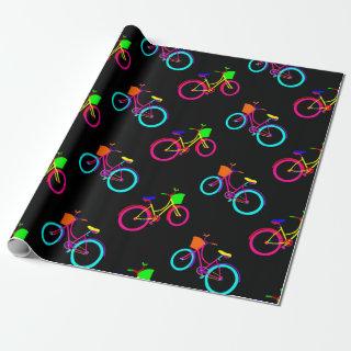black rainbow bikes colorful bicycles