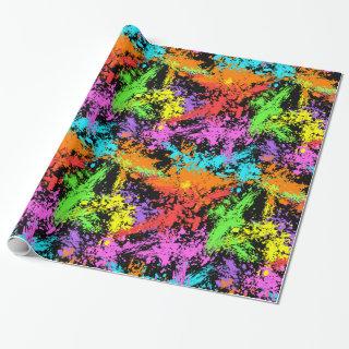 Black Rainbow Splattered