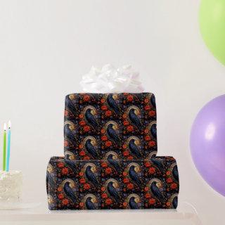 Black Raven Dark Gothic Pattern