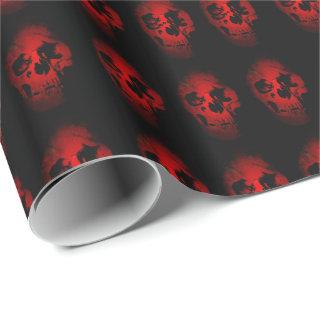 Black & Red Skull Fantasy Art Heavy Metal Rock