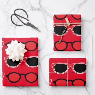 Black Red Sunglasses Pattern  Sheets