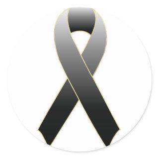 Black Ribbon Awareness Sticker