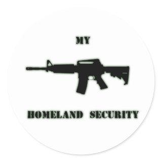 Black Rifle AR-15 from Phil's Art Online Classic Round Sticker