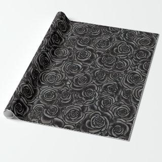 Black Roses Whimsigoth Dark Floral Pattern Gothic