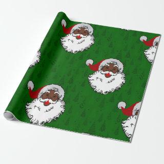 black santa claus christmas
