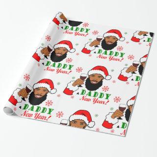 Black Santa Daddy Christmas Man Men Beard