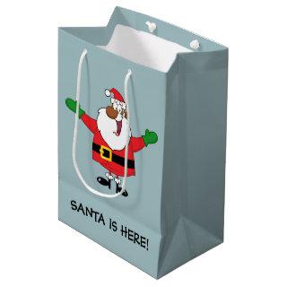 Black Santa Hugs Gift Bag