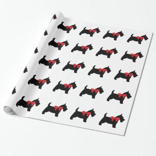 Black Scottie with Red Bow