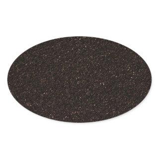 Black Skateboard Griptape Oval Sticker