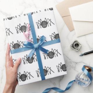 Black Spiders On White