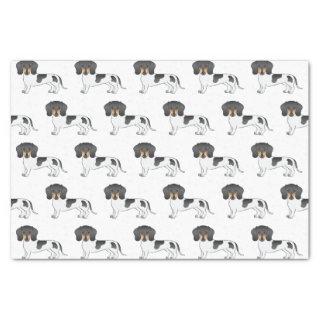 Black & Tan Pied Short Hair Dachshund Dog Pattern Tissue Paper