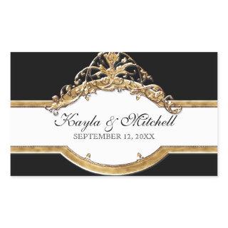 Black Tie Elegance 2, Golden Matching Sticker Seal