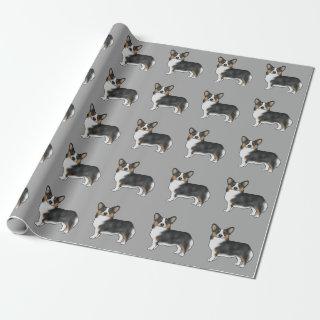 Black Tricolor Pembroke Welsh Corgi Dog Pattern