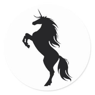 Black Unicorn Silhouette Stickers