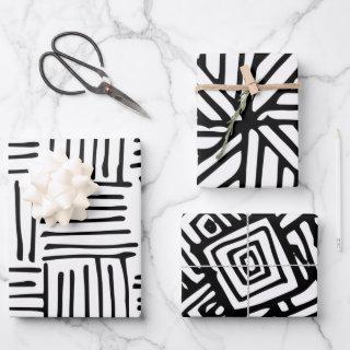 Black & White Abstract Pattern  Sheets