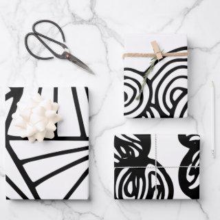 Black & White Abstract Pattern  Sheets