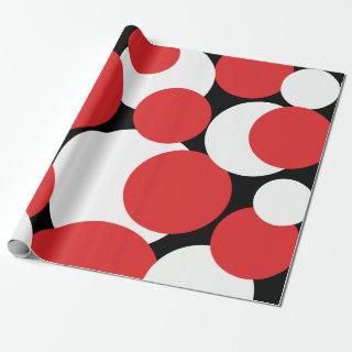 Black, White and Red Polka Dots