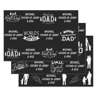 Black & White Father's Day   Sheets
