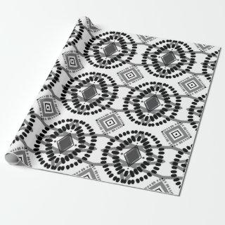 Black & White Flow Geometric Pattern