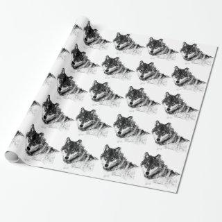 Black White Inspirational Wolf Eyes