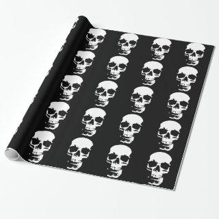 Black & White Pop Art Skull Stylish Cool