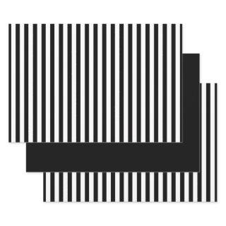 Black White Simple Stripes Pattern Geometric  Sheets