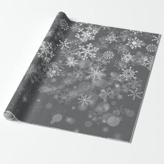 Black White Snowflake Christmas winter