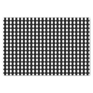 Black with White Octagons Geometric Seamless Tissue Paper