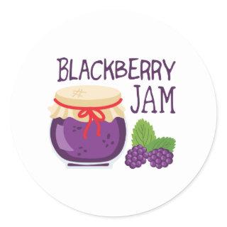 Blackberry Jam Classic Round Sticker