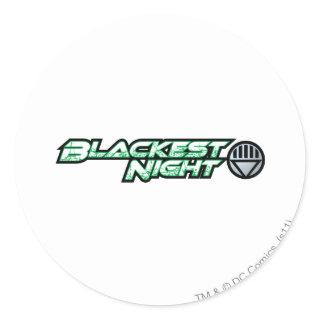 Blackest Night Logo 2 Classic Round Sticker