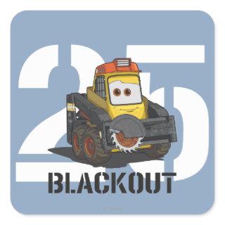 Blackout Character Art Square Sticker