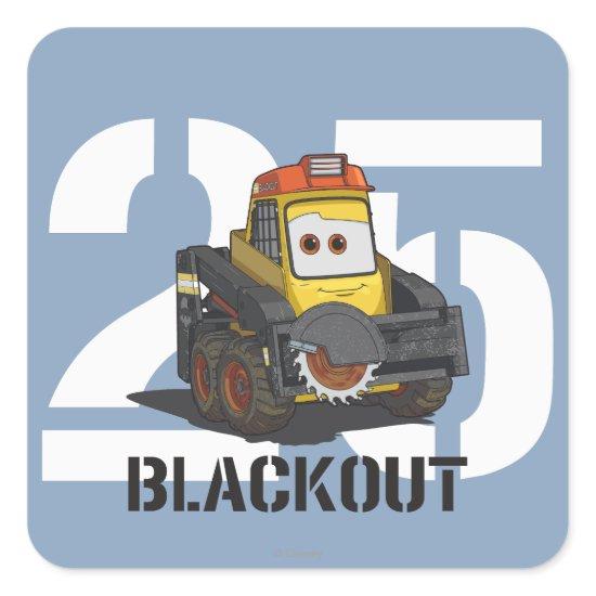 Blackout Character Art Square Sticker