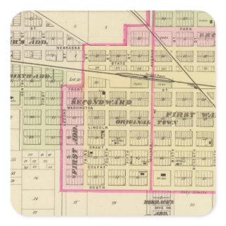 Blair, Nebraska Square Sticker