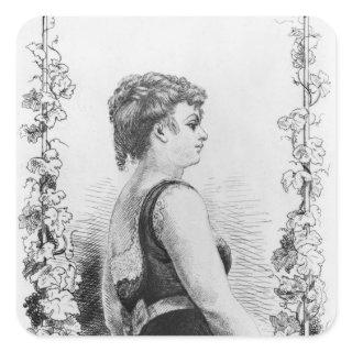 Blanche d'Antigny Square Sticker