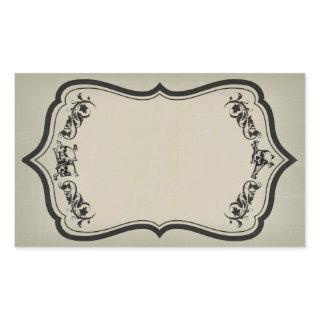 Blank Halloween Jar Sticker Label with Skulls
