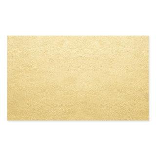 Blank Template Gold Shine Add Any Text or Logo Rectangular Sticker