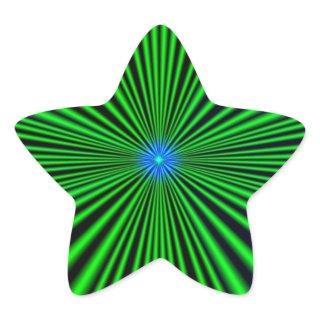 Blau - grüne Stern Star Sticker