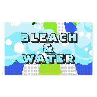 BLEACH & WATER RECTANGULAR STICKER