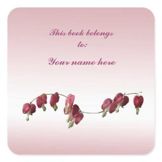 Bleeding Hearts Square Sticker