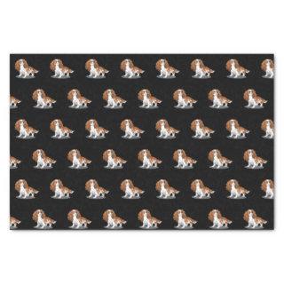 Blenheim Cavalier King Charles Spaniel Cartoon Dog Tissue Paper