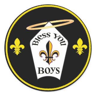 Bless You Boys Emblem Classic Round Sticker