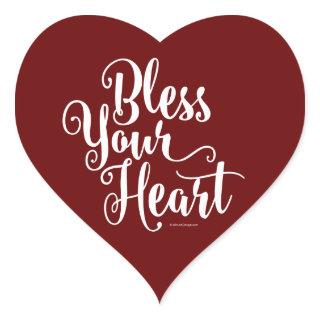 Bless Your Heart Heart Sticker